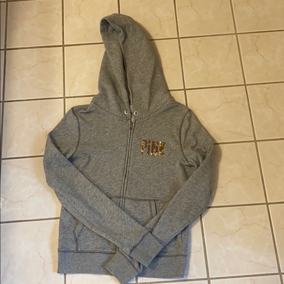 Sequin VS PINK Zip Up - Picture 2 of 8